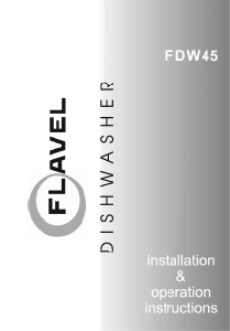 Manual Flavel FDW451 Dishwasher