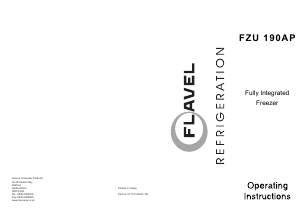 Manual Flavel FZU190 Freezer