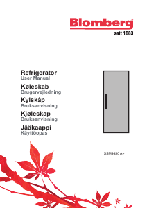 Bruksanvisning Blomberg SSM 4450 X A+ Kjøleskap