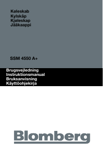 Bruksanvisning Blomberg SSM 4550 Kylskåp