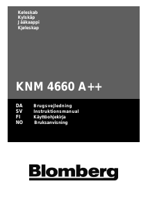 Bruksanvisning Blomberg KNM 4660 Kjøle-fryseskap