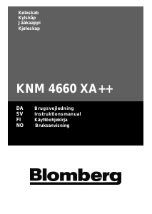 Bruksanvisning Blomberg KNM 4660 X Kyl-frys