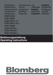 Manuál Blomberg KQD 1330 X A++ Lednice s mrazákem