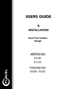 Manual Flavel AP10FR Range