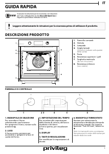 Manuale Privileg PBWK3 ON5V IN Forno