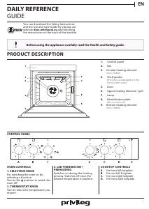 Manual Privileg PHVR6 NH5F IN Oven