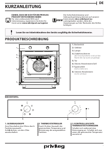 Bedienungsanleitung Privileg PBWK3 NN5F IN Backofen
