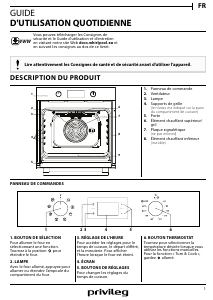 Mode d’emploi Privileg PBWR6 OH5F IN Four