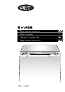 Manual Boretti BVW88 Dishwasher