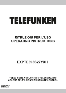 Manual Telefunken EXPTE395S27YXH LCD Television