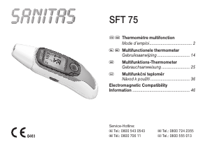 Bedienungsanleitung Sanitas IAN 288165 Thermometer