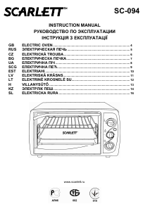 Manual Scarlett SC-094 Oven