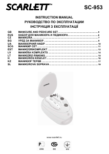 Kasutusjuhend Scarlett SC-953 Maniküüri-pediküürikomplekt