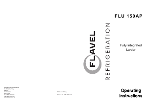 Manual Flavel FLU150 Refrigerator