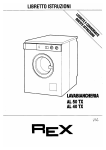 Manuale Rex AL40TX Lavatrice