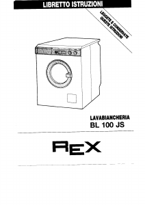 Manuale Rex BL100JS Lavatrice
