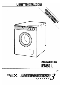 Manuale Rex JET850L Lavatrice