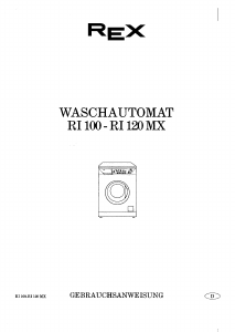 Bedienungsanleitung Rex RI1200MX Waschmaschine