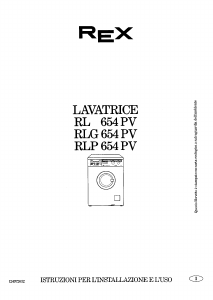 Manuale Rex RLP654PV Lavatrice