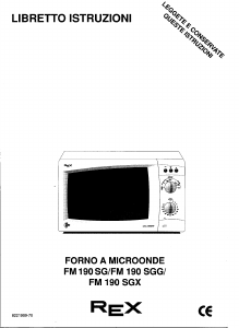 Manuale Rex FM190SGG Microonde