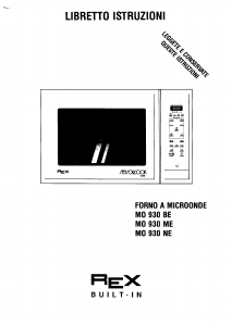 Manuale Rex MO930BE Microonde