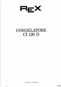 Manuale Rex CI120D Congelatore