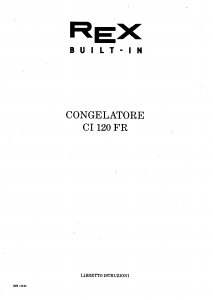 Manuale Rex CI120FR Congelatore