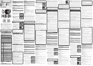 説明書 ニコン Nikkor 1 A Nikkor W 11-27.5mm f/3.5-5.6 カメラレンズ