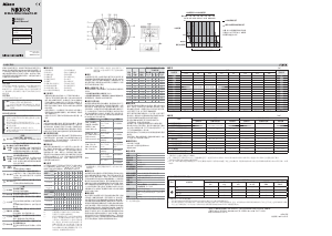 说明书 尼康Nikkor AF Micro-Nikkor 60mm f/2.8D摄影机镜头