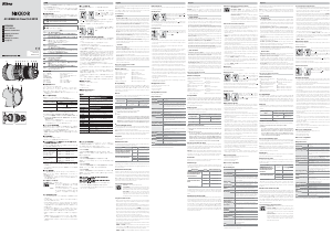 Mode d’emploi Nikon Nikkor AF-S 24-70mm f/2.8E ED VR Objectif