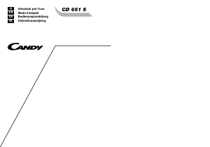 Manuale Candy CD 651 S Lavastoviglie