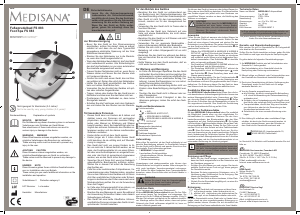 Руководство Medisana FS 883 Ванна для ног