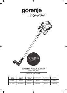 Manual Gorenje SVC219FMW Vacuum Cleaner