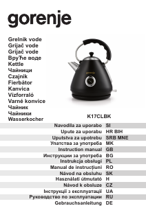 Manual Gorenje K17CLBK Kettle