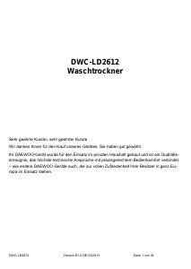 Bedienungsanleitung Daewoo DWC-LD2612 Waschtrockner