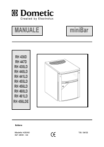 Manuale Dometic RH 460LD Frigorifero