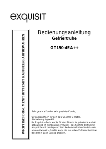 Bedienungsanleitung Exquisit GT 150-4 EA++ Gefrierschrank