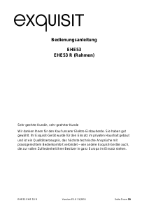 Bedienungsanleitung Exquisit EHE 53 R Herd