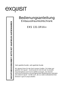 Bedienungsanleitung Exquisit EKS 131-1RVA+ Kühlschrank