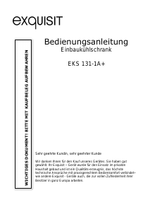 Bedienungsanleitung Exquisit EKS 131-1A+ Kühlschrank