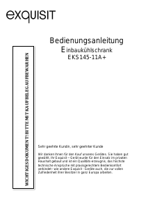 Bedienungsanleitung Exquisit EKS 145-11A+ Kühlschrank