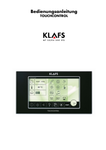 Bedienungsanleitung Klafs TouchControl Thermostat