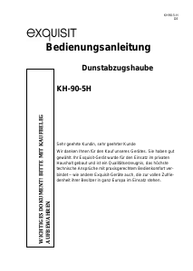 Bedienungsanleitung Exquisit KH90-5H Dunstabzugshaube