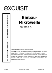 Bedienungsanleitung Exquisit EMW20G Mikrowelle