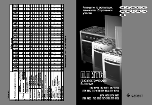 Руководство Gefest ПГЭ 6502-03 0245 Кухонная плита