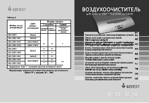 Руководство Gefest ВО 2501 Кухонная вытяжка