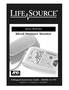 Manual A and D Medical UA-787 Blood Pressure Monitor