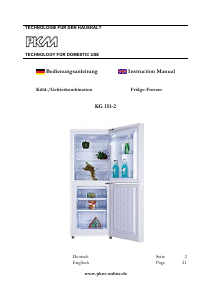 Manual PKM KG151-2 Fridge-Freezer