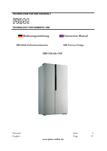 Handleiding PKM SBS530.4A+NF Koel-vries combinatie