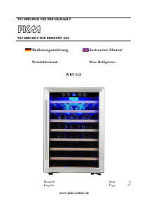 Manual PKM WKS52A Wine Cabinet
